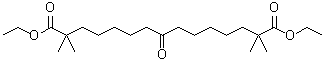 structure of CAS# 738606-43-4, 2,2,14,14-四甲基-8-氧代十五烷二酸二乙酯
