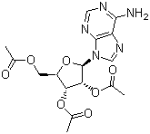 structure of CAS# 7387-57-7, 2',3',5'-Tri-O-acetyl-D-adenosine