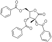 CAS 登录号：7392-74-7, 2,3,5-三苯甲酰氧基-2-C-甲基-D-核糖酸-1,4-内酯