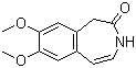 structure of CAS# 73942-87-7, 7,8-Dimethoxy-1,3-dihydro-2H-3-benzazepin-2-one