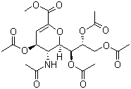 CAS # 73960-72-2, Methyl 2,3-didehydro-4,7,8,9-tetera-O-acetyl-N-acetylneuraminate, Methyl 5-acetamido-4,7,8,9-tetra-O-acetyl-2,6-anhydro-3,5-dideoxy-D-glycero-D-galacto-non-2-enonate