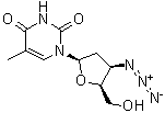 CAS 登录号：73971-82-1, 1-(3-叠氮基-2,3-二脱氧-beta-D-苏式-呋喃戊糖基)-5-甲基-2,4(1H,3H)-嘧啶二酮