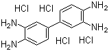 structure of CAS# 7411-49-6, 3,3',4,4'-Biphenyltetramine tetrahydrochloride