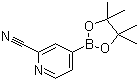 structure of CAS# 741709-62-6, 2-氰基吡啶-4-硼酸频哪醇酯