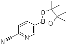 structure of CAS# 741709-63-7, 2-氰基吡啶-5-硼酸频哪醇酯