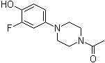 CAS # 742067-12-5, 1-Acetyl-4-(3-fluoro-4-hydroxyphenyl)piperazine, 1-[4-(3-Fluoro-4-hydroxyphenyl)piperazin-1-yl]ethanone