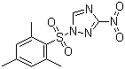 structure of CAS# 74257-00-4, 1-(Mesitylene-2-sulfonyl)-3-nitro-1,2,4-triazole