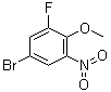 structure of CAS# 74266-66-3, 4-溴-2-氟-6-硝基苯甲醚