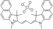 CAS 登录号：74276-27-0, 2-[3-(1,3-二氢-1,1,3-三甲基-2H-苯并[e]吲哚-2-亚基)-1-丙烯-1-基]-1,1,3-三甲基-1H-苯并[e]吲哚鎓高氯酸盐