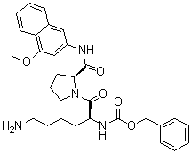 CAS 登录号：74305-53-6, N2-[苄氧羰基]-L-赖氨酰-N-(4-甲氧基-2-萘基)-L-脯氨酰胺