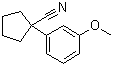 CAS 登录号：74316-83-9, 1-(3-甲氧基苯基)环戊烷甲腈
