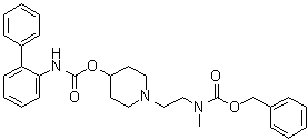 CAS 登录号：743460-49-3, 联苯-2-基氨基甲酸 1-[2-[(苄氧羰基)甲基氨基]乙基]哌啶-4-基酯