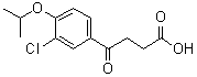 CAS 登录号：74362-74-6, 3-氯-4-(1-甲基乙氧基)-gamma-氧代苯丁酸