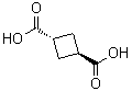 structure of CAS# 7439-33-0, trans-1,3-Cyclobutanedicarboxylic acid