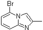 structure of CAS# 74420-51-2, 5-溴-2-甲基咪唑并[1,2-a]吡啶