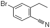 4-溴-2-乙基苄腈分子结构 (CAS 744200-38-2)