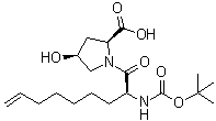 CAS 登录号：744250-70-2, (4S)-1-[(2S)-2-[[叔丁氧羰基]氨基]-1-氧代-8-壬烯基]-4-羟基-L-脯氨酸