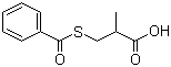 structure of CAS# 74431-50-8, 3-苯甲酰硫基-2-甲基丙酸