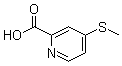 CAS 登录号：74470-30-7, 4-(甲硫基)-2-吡啶羧酸