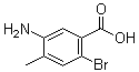 structure of CAS# 745048-63-9, 5-氨基-2-溴-4-甲基苯甲酸