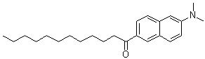 structure of CAS# 74515-25-6, 6-月桂酰-2-(二甲基氨基)萘