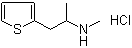 structure of CAS# 7464-94-0, N,alpha-二甲基-2-噻吩乙胺盐酸盐