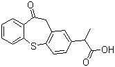 structure of CAS# 74711-43-6, 扎托布洛芬