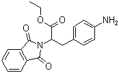 structure of CAS# 74743-23-0, L-3-(4-氨基苯基)-2-邻苯二甲酰亚氨基丙酸乙酯
