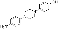 structure of CAS# 74853-08-0, 1-(4-氨基苯基)-4-(4-羟基苯基)哌嗪