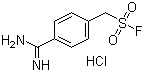(4-脒苯基)甲磺酰氟盐酸盐分子结构 (CAS 74938-88-8)