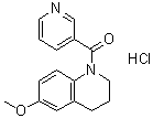 CAS 登录号：7498-45-5, 1,2,3,4-四氢-6-甲氧基-1-(3-吡啶基羰基)喹啉单盐酸盐