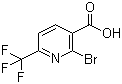 structure of CAS# 749875-07-8, 2-溴-6-三氟甲基吡啶-3-羧酸