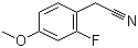 2-氟-4-甲氧基苯乙腈分子结构 (CAS 749934-29-0)