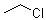 Chloroethane molecular structure (CAS 75-00-3)
