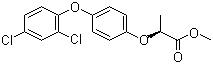 Methyl (2S)-2-[4-(2,4-dichlorophenoxy)phenoxy]propanoate molecular structure (CAS 75021-72-6)