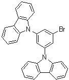 structure of CAS# 750573-24-1, 1-溴-3,5-二(咔唑-9-基)苯