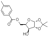 structure of CAS# 75096-60-5, 1,2-O-(异丙亚基)-alpha-D-呋喃木糖 5-(4-甲基苯甲酸酯)