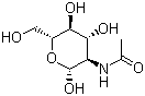 structure of CAS# 7512-17-6, N-乙酰氨基葡萄糖