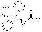 structure of CAS# 75154-68-6, Methyl (S)-(-)-1-trityl-2-aziridinecarboxylate