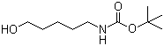 CAS # 75178-90-4, tert-Butyl (5-hydroxypentyl)carbamate, 1-(tert-Butoxycarbonylamino)-5-pentanol, 5-(Boc-amino)pentan-1-ol, 5-(N-tert-Butoxycarbonyl)amino-1-pentanol, 5-(tert-Butoxycarbonyl)amino-1-pentanol, 5-[[(t-Butyloxy)carbonyl]amino]pentanol, N-(tert-Butoxycarbonyl)-5-aminopentanol