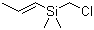 structure of CAS# 75422-66-1, (氯甲基)二甲基-1-丙烯基硅烷