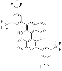 structure of CAS# 756491-54-0, (R)-3,3'-二[3,5-二(三氟甲基)苯基]-1,1'-联萘酚