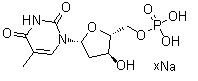 CAS 登录号：75652-49-2, 5'-胸苷酸钠盐