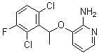 structure of CAS# 756520-67-9, [3-[1-(2,6-二氯-3-氟苯基)乙氧基]吡啶-2-基]胺