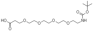 structure of CAS# 756525-91-4, 5,8,11,14-四氧杂-2-氮杂十七碳二酸 1-叔丁酯