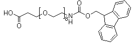 structure of CAS# 756526-02-0, 5,8,11,14,17,20,23,26-八氧杂-2-氮杂二十九碳二酸 1-(9H-芴-9-基甲基)酯