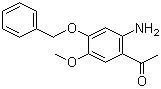 structure of CAS# 75665-73-5, 1-(2-氨基-4-苄氧基-5-甲氧基苯基)乙酮