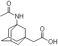 structure of CAS# 75667-93-5, 3-乙酰氨基-1-金刚烷乙酸