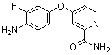 CAS 登录号：757251-54-0, 4-(4-氨基-3-氟苯氧基)吡啶-2-甲酰胺