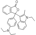 3-[4-(二乙基氨基)苯基]-3-(1-乙基-2-甲基-1H-吲哚-3-基)-1(3H)-异苯并呋喃酮分子结构 (CAS 75805-17-3)